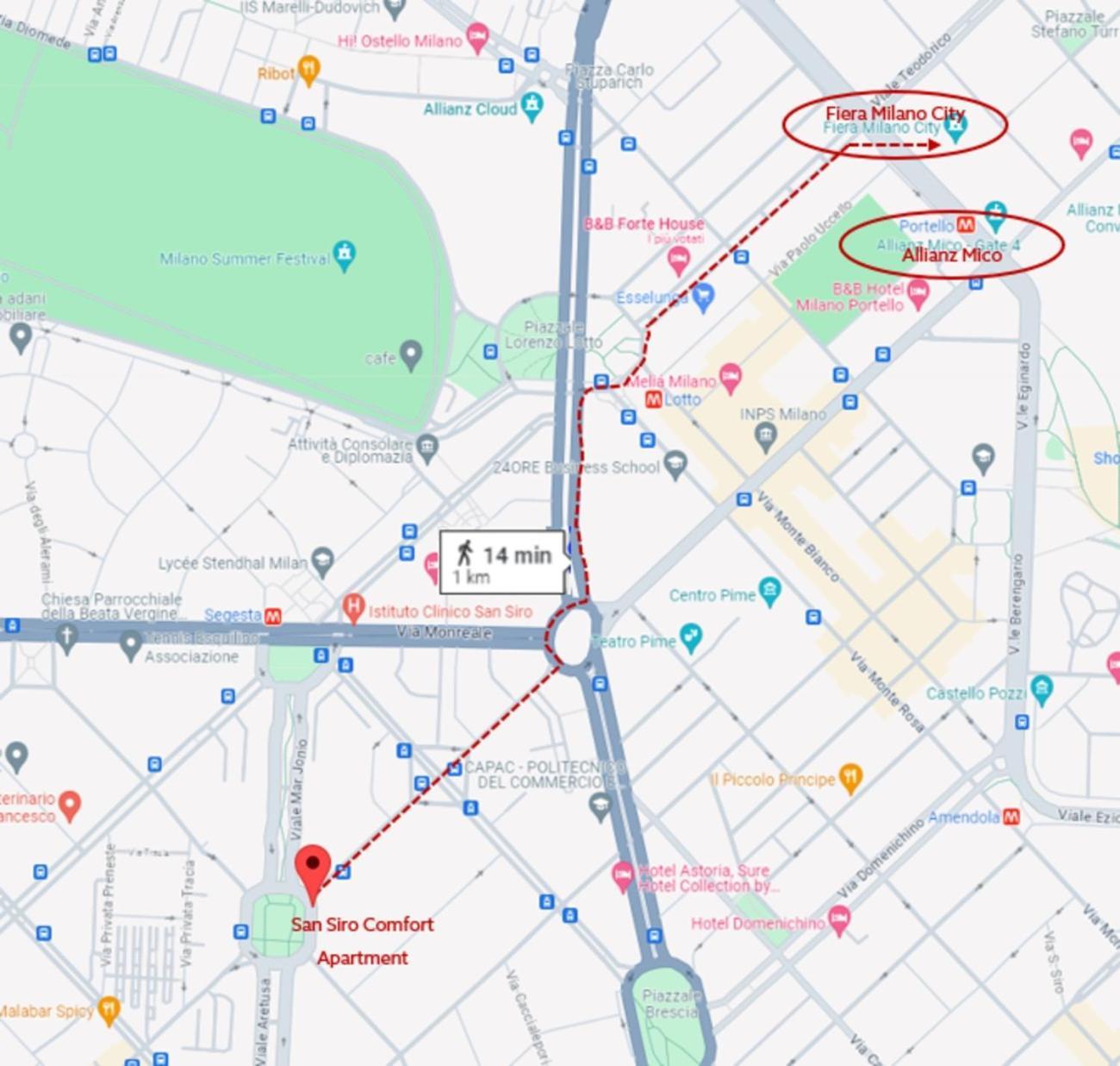 San Siro Comfort Apartment In มิลาน ภายนอก รูปภาพ